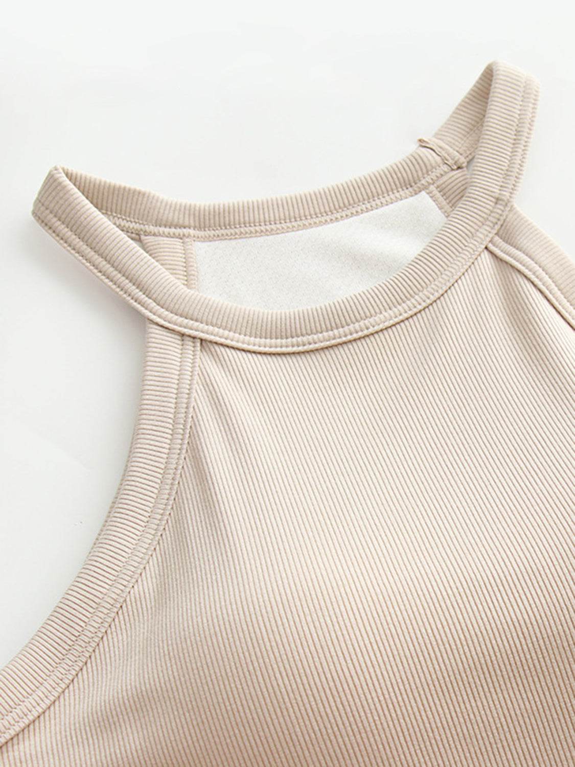 Blueberi B Women’s Grecian Neck Tank With Chest Pads Viscose Elastane Size S-XL