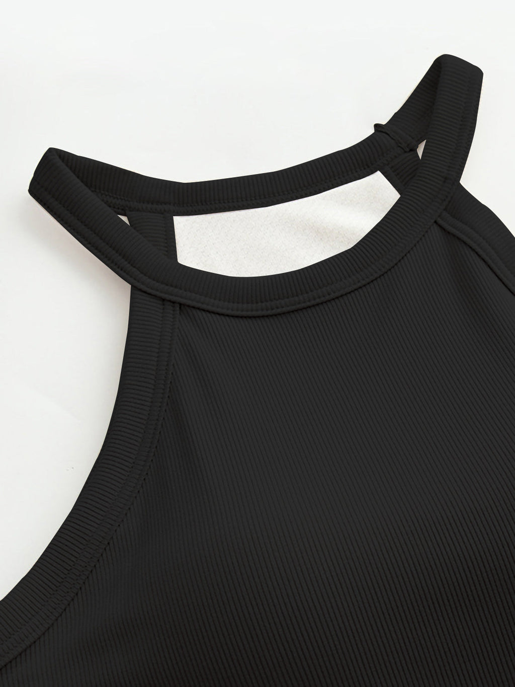 Blueberi B Women’s Grecian Neck Tank With Chest Pads Viscose Elastane Size S-XL