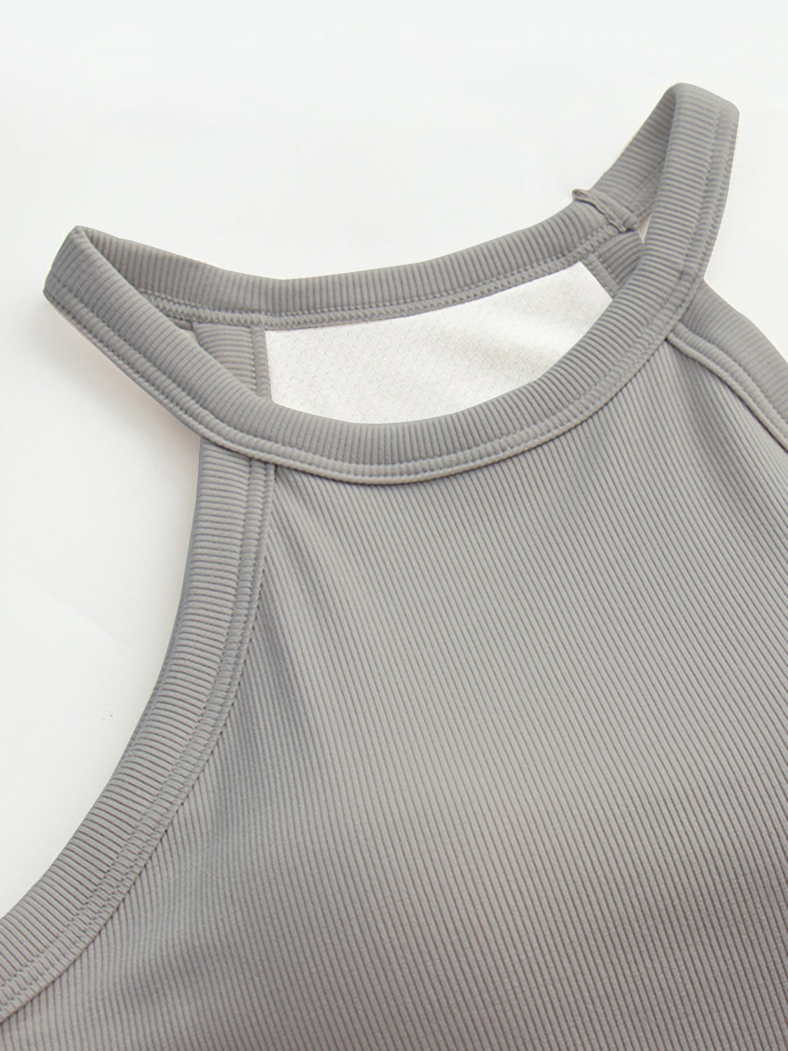 Blueberi B Women’s Grecian Neck Tank With Chest Pads Viscose Elastane Size S-XL