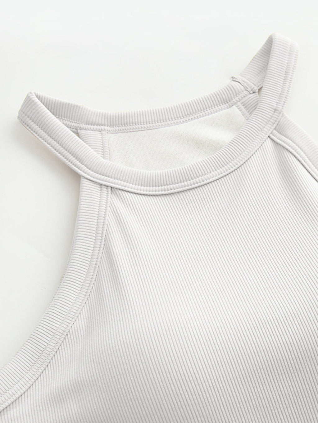 Blueberi B Women’s Grecian Neck Tank With Chest Pads Viscose Elastane Size S-XL