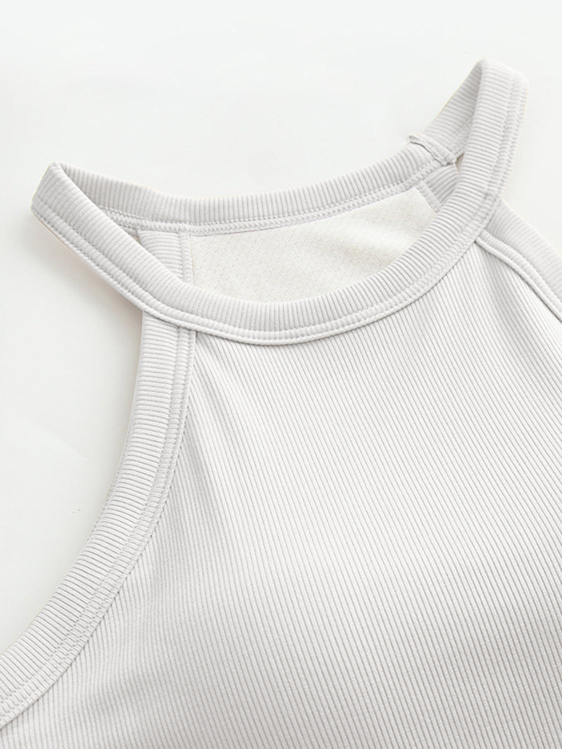 Blueberi B Women’s Grecian Neck Tank With Chest Pads Viscose Elastane Size S-XL