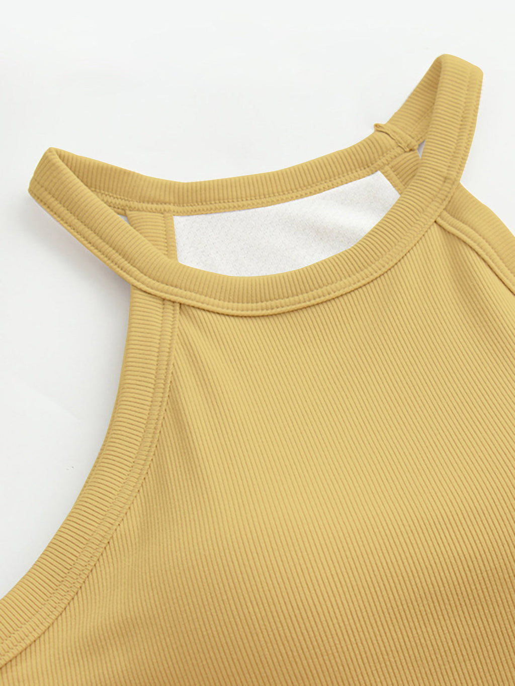 Blueberi B Women’s Grecian Neck Tank With Chest Pads Viscose Elastane Size S-XL