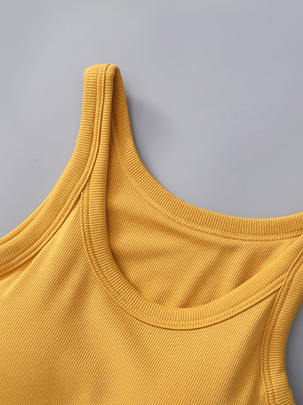 Blueberi B Women’s Round Neck Tank with Bra Viscose Spandex Size S-XL