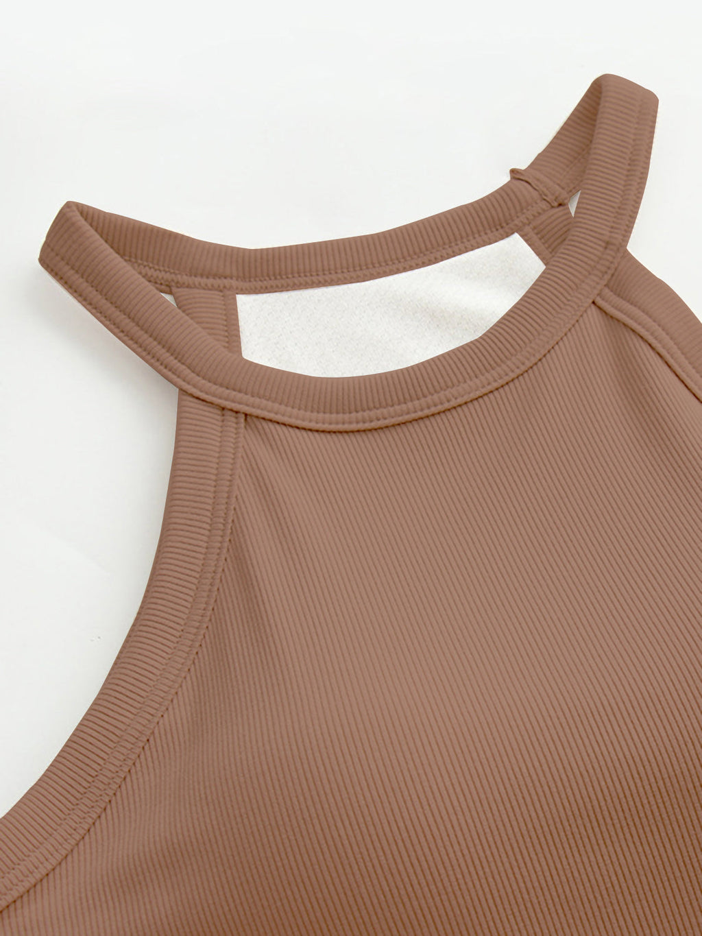 Blueberi B Women’s Grecian Neck Tank With Chest Pads Viscose Elastane Size S-XL